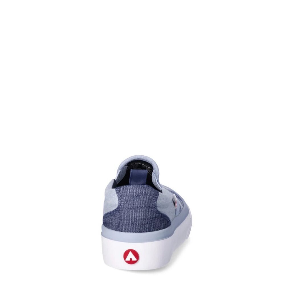 Airwalk Girls Slip-On Twin Gore Skate Shoes, Size 3, Slip-On, Round Toe Demin - Picture 3 of 5